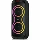 Портативна колонка Bluetooth 40Вт 2х8 дюймів RGB LED з мікрофоном та пультом ZQS8255 чорна - зображення 2
