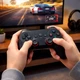 Бездротовий ігровий джойстик 2,4ГГц USB для ПК та PS3 чорний анатомічна форма ABS-пластик розмір 160х110х65 мм - зображення 3