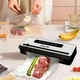 Вакуумный упаковщик 200Вт 40,5х11х20 см для продуктов SK-13076 из нержавеющей стали - изображение 4