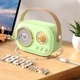 Детское караоке колонка с 2 микрофонами 3 Вт Bluetooth USB розовая для вечеринок и концертов - изображение 6