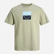 Футболка хлопковая длинная мужская Jack & Jones 12290856 XL Seagrass (5715867123278) - изображение 7