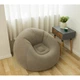 Надувное кресло-пуф Inflatable Sofa / Надувное кресло-мешок 110×110×85 см с насосом Бежевый (135345) - изображение 4