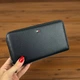 Чоловічий шкіряний клатч стиль Tommy Hilfiger, портмоне з натуральної шкіри чорний Томмі в коробці, на блискавці ( 10063 ) - изображение 6