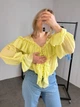 Блуза в стилі бохо жовтого кольору L-XXL - изображение 5