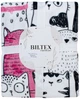 Плед Biltex Flannel белый с принтом Meow Mix Двуспальный 180х200 см (4820298413926) - изображение 1