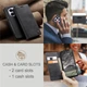 Чехол-книжка CaseMe из нубука для Xiaomi Redmi Note 15 5G Чёрный - изображение 5