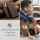 Чохол-книжка CaseMe із нубуку для Xiaomi Redmi 15C 173mm Темно-коричневий - зображення 5