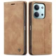 Чехол-книжка CaseMe из нубука для Xiaomi Redmi 15C 173mm Светло-коричневый - изображение 5
