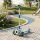 Самокат детский трехколесный Bambi JR3-135-G беговел самокат 3 колесный с регулировкой высоты руля со световыми и звуковыми эффектами для детей от 3 лет Мятный - изображение 1