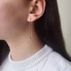 Серебряные серьги протяжки цепочки без камней Шарики серебро 925 пробы Родированное 7095р 2.09г - изображение 6