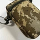 Вертикальная сумка планшет M-KET Пиксель 23х15х6 см с регулируемым ремнем и липучкой для шевронов - изображение 6