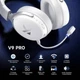 Наушники беспроводные MCHOSE V9 Pro V9PRO SILVER WHITE - изображение 5