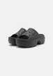 Жіночі шльопанці Платформа Чорні Crocs Stomp Slide Black (40-41, чорний) - зображення 4