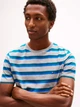 Футболка хлопковая длинная мужская Tommy Hilfiger M05627-P7D(Grey-Blue Stripe) XL Серая (198296779288) - изображение 3