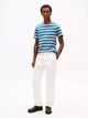 Футболка хлопковая длинная мужская Tommy Hilfiger M05627-P7D(Grey-Blue Stripe) L Серая (198296779257) - изображение 4