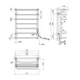 Полотенцесушитель электрический Kroner KRP Stern ER700x500-7 - изображение 6