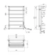 Полотенцесушитель электрический Kroner KRP Stern ER800x500-7 - изображение 6
