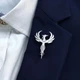 Брошь из стали BROCHE бижутерия Птицы Феникс серебристая BRSF115450 - изображение 5