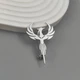 Брошь из стали BROCHE бижутерия Птицы Феникс серебристая BRSF115450 - изображение 3