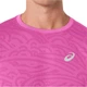 Чоловіча Футболка Asics MATCH JACQUARD SS TOP Рожевий L (2041A391-700 L) - изображение 5