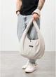 Чоловіча сумка Sambag HOBO WEAVE сіра через плече містка для ноутбука 15.6 дюйма міська 62289 - зображення 5