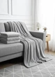 Покривало велюрове однотонне Comfort (сіре) 200х230 см - изображение 3