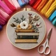 Набор для вышивания для начинающих - «Цветы и Книги», 20×20 см - изображение 6