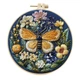 Набор для вышивки 4 дизайна (жуки, бабочка) + инструменты | Embroidery kit набор Набір 4 - изображение 1