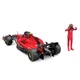 Автомодель Bburago Ferrari SF-23 с фигуркой гонщика 1:24 Красная - изображение 9