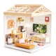 Конструктор-румбокс Mini House Гостиная 16,5х16,5х19,5 см с подсветкой и USB - изображение 3