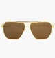 Сонцезахисні окуляри BOTTEGA VENETA Brown/Gold BV1012S-003-60 MISC - зображення 1
