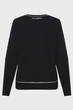 Жіночий чорний світшот LOGO PIPING Karl Lagerfeld XL A2W20066 - изображение 2