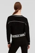 Жіночий чорний кардиган SHORT LOGO CARDIGAN Karl Lagerfeld M 231W2011 - зображення 2