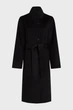 Жіноче чорне вовняне пальто Karl Lagerfeld 46 245W1501 - изображение 5