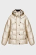 Жіноча золотиста куртка METALLIC PUFFER JACKET Karl Lagerfeld M 246W1504 - зображення 1