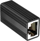 З'єднувач крученої пари перехідник адаптер RJ45 LAN Ethernet F/F 10Gbps Alitek Metal Black (48970) - зображення 2