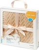 Дитячий плед Babyono з мериносової вовни темно-бежевий 75 x 100 см (5901435417263) - зображення 1