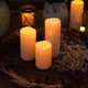Уличные водонепроницаемые безполумные свечи Homemory набор из 2 шт. с пультом дистанционного управления и таймером 20x10см - изображение 5