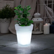 Уличный цветочный горшок на солнечной батарее с LED подсветкой: светодиодное кашпо для сада и террасы - изображение 6