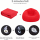 Надувное кресло-пуф Inflatable Sofa / Надувное кресло-мешок 110×110×85 см Красный HDSYR_436 - изображение 3