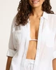 Пляжна сорочка жіноча Seafolly М Білий (55428-TO-white) - зображення 5