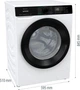 Стирально-сушильная машина Gorenje фронтальная, 8(5)кг, 1400, a+, 51см, дисплей, инвертор, Wi-Fi, белый wd2pa854adw - изображение 8