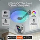Люстра світлодіодна 517 Dlight RGB з пультом і колонкою 80Вт Білий (02157) - зображення 1