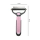 Колтунорез Taotaopets 04A4414 Pink для удаления подшерстка шерсти для собак и кошек - изображение 4