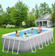 Каркасный прямоугольный бассейн Intex Prism Frame Pool 400 x 200 x 100 см (IND-26788) - изображение 7