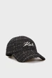 Жіноча чорна твідова кепка BOUCLE Karl Lagerfeld OS 240W3414 - изображение 1