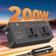Автомобільний інвертор Earldom ET-LT01 Car Power Inverter 200W Black - зображення 4