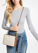 Сумка MICHAEL KORS Jet Set Large Printed Logo Crossbody Bag 35F8GTTC3B молочна - зображення 3