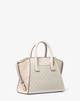 Сумка MICHAEL KORS Avril Small Logo and Leather Satchel 35F4G4VS1B LT CRM MULTI молочна - зображення 3