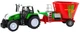 Zabawka LEAN Toys Traktor Rolniczy Farmerski Z Przyczepą Mieszalnik Paszy 50cm Zielona (5905991060543) - obraz 1